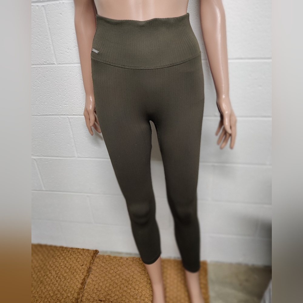 High Waist Olive Green Aim'N Yoga/Athletic Leggings Sz S From Australia